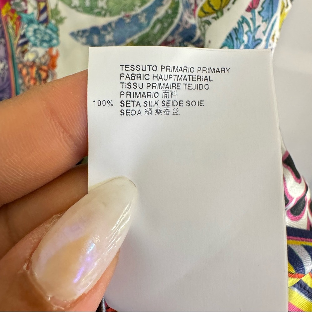 JustCavalli Roberto Cavalli 100% Silk Bandana Print Mini Dress Size 42 (US 6) - Picture 16 of 16